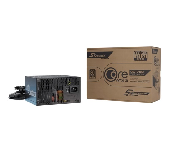 SEASONIC Zdroj CORE GC-750 ATX 3.1 750W, 120mm, 80 Plus Gold, ATX 3.1