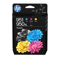 HP 951CMY/950XLBlack Ink Cartridge Combo 4-Pk