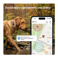 Tractive DOG 6 XL – Chytrý GPS lokátor pro psy se sledováním životních funkcí a zdravotními upozorněními, hnědý