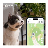 Tractive CAT 6 Mini – chytrý GPS lokátor pro kočky a monitor zdraví s integrovaným obojkem - hnědý