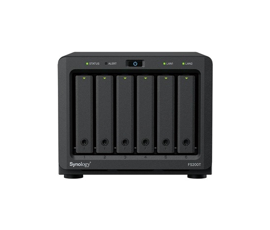 Synology FS200T FlashStation (4C/CeleronJ4125/2-2,7GHz/4GBRAM/6xSATA/2xUSB3.2/1x2,5GbE/1xGbE)