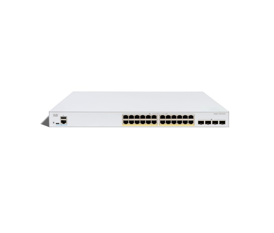 Cisco Catalyst switch C1300X-24P-4X (24xGbE,4xSFP28,10Gb/s uplink - 25Gb/s stack only,24xPoE+,385W)