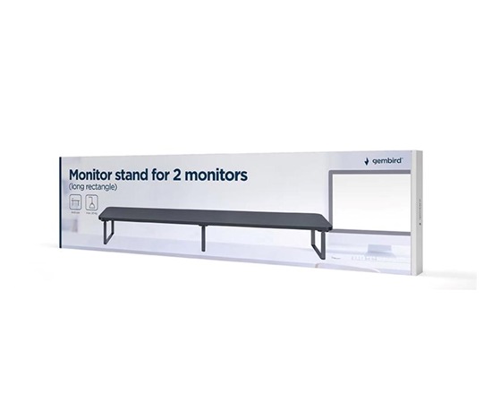 GEMBIRD Podstavec pod 2 monitory MS-TABLE2-01, černý