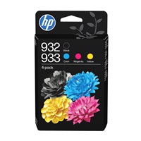HP 932/3 CMYK Original Ink Cartridge 4-Pack (400 / 330 / 330 / 330 pages)