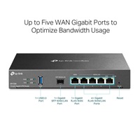 TP-Link ER7206 OMADA VPN router v2.30 (P/N:1700000290) (1xSFP LAN/WAN,1xGbEWAN,4xGbELAN,USB3.0)