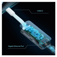 TP-Link UE300C USB-C/Ethernet síťový adaptér v2.20 (P/N:0100001850) (1xUSB3.0 -> 1xGbE)