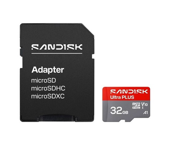 Sandisk Ultra PLUS micro SDXC karta 32GB UHS-I,V10, U1, C10, (130MB/s)