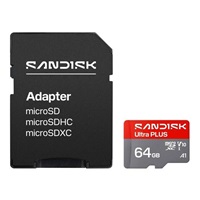 Sandisk Ultra PLUS micro SDXC karta 64GB UHS-I, V10, U1, C10, (150MB/s)