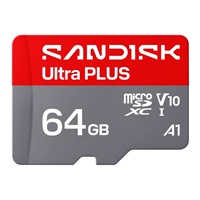 Sandisk Ultra PLUS micro SDXC karta 64GB UHS-I, V10, U1, C10, (150MB/s)