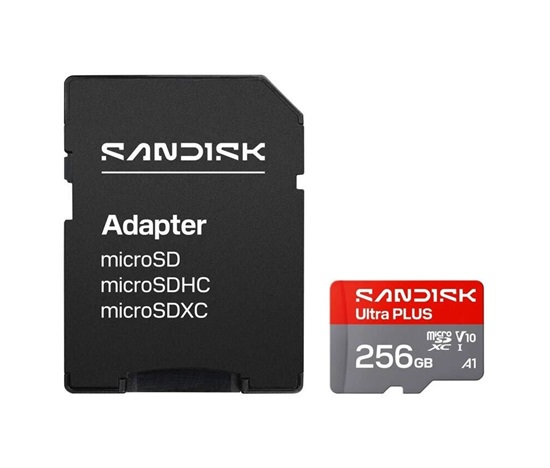 Sandisk Ultra PLUS micro SDXC karta 256GB UHS-I, V10, U1, C10, (200MB/s)
