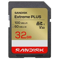 SanDisk SDXC karta 32GB Extreme PLUS (R100/W60 MB/s Class 10, UHS-I U3 V30)