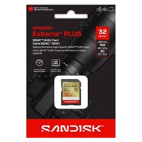 SanDisk SDXC karta 32GB Extreme PLUS (R100/W60 MB/s Class 10, UHS-I U3 V30)