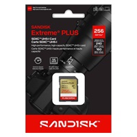 SanDisk SDXC karta 256GB Extreme PLUS (R240/W160 MB/s Class 10, UHS-I U3 V30)