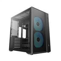 DEEPCOOL Case CG590 MESH 2F, ATX, Průhledná bočnice, 2x160mm ARGB, černá