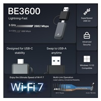 TP-Link Archer TBE230U WiFi7 USB adapter (BE3600,2,4GHz/5GHz,USB3.0)