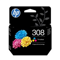 HP 308 Tri-color Original Ink Cartridge (120 pages)