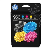 HP 963 CMYK Original Ink Cartridge 4-Pack (700 / 700 / 700 / 1,000 pages)