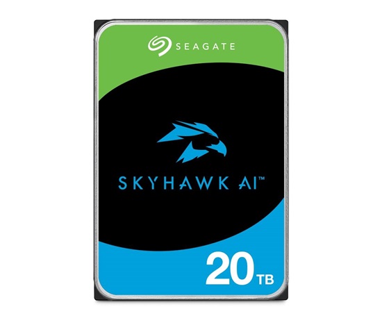 SEAGATE HDD SkyHawk AI Video Hard Drive 20TB, 6Gb/S SATA, 512e, 7200 RPM,cache 512 Mb