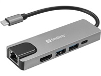 Sandberg USB-C 5in1 Travel Dock Saver