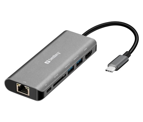 Sandberg USB-C Dock HDMI+LAN+SD+USB100W