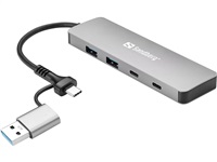 Sandberg USB-C/A to 2xUSB-A+2xUSB-C Hub