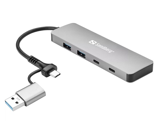 Sandberg USB-C/A to 2xUSB-A+2xUSB-C Hub