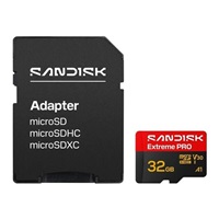 SanDisk micro SDHC Extreme PRO 32GB UHS-I U3 (100R/90W) + adaptér