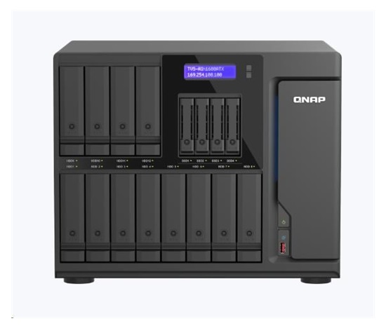 QNAP TVS-AIh1688ATX-U9-32G (24C/CoreUltra9/5,6GHz/32GBRAM/12xSATA/4xU.2/2x2,5GbE/2x10GbE/5xUSB3.2/1xUSB4/3xPCIe/1xHDMI)