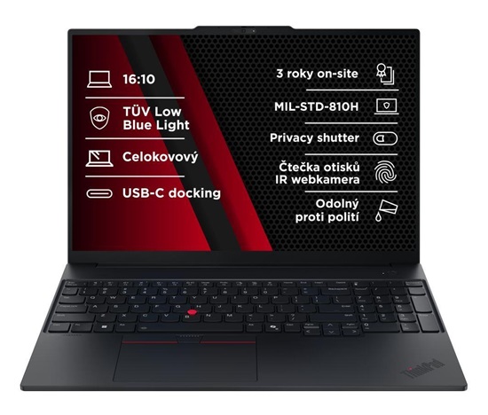BAZAR - LENOVO NTB ThinkPad E16 AMD G3 - Ryzen5 230,16" WUXGA,16GB,512SSD,FHD+IRcam,W11H - Poškozený obal