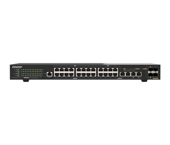 QNAP switch QSW-M2130P-2C2S26T (24x2,5GbE,2xSFP+,2x10GbE,2x10GbE/SFP+combo,14xPoE+,12xPoE++,375W)