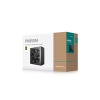 DEEPCOOL zdroj PN850, 850W, 120 mm, plně modulární, ATX 3.1, 80+ Gold, černá