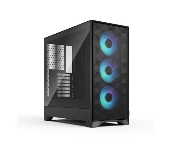 FRACTAL DESIGN skříň Pop 2 Air Black TG ARGB, 2x USB 3.0, 3x 120mm ARGB Fan, bez zdroje, ATX