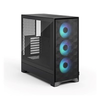 FRACTAL DESIGN skříň Pop 2 Air Black TG ARGB, 2x USB 3.0, 3x 120mm ARGB Fan, bez zdroje, ATX