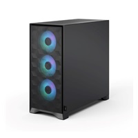 FRACTAL DESIGN skříň Pop 2 Air Black TG ARGB, 2x USB 3.0, 3x 120mm ARGB Fan, bez zdroje, ATX