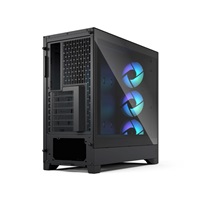 FRACTAL DESIGN skříň Pop 2 Air Black TG ARGB, 2x USB 3.0, 3x 120mm ARGB Fan, bez zdroje, ATX