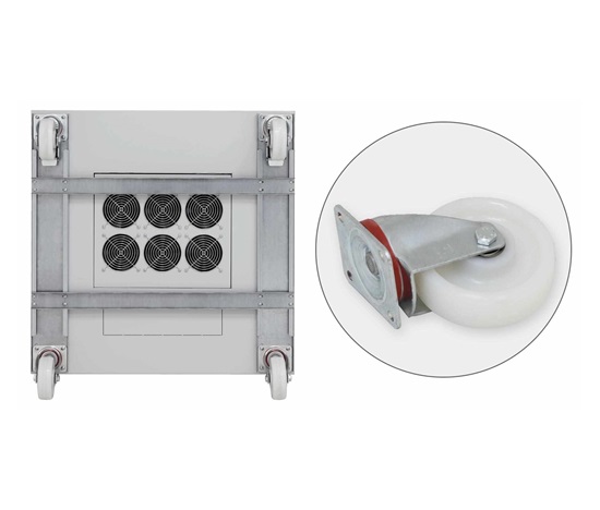 BAZAR - TRITON Kolečka s vyztužujícím rámem pro RMA/RZA nosnost 900 kg, RDA/RTA nosn. 1050 kg - Rozbaleno (Náhradní box)