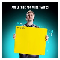 ASUS podložka pod myš ROG HONE CONTROL ACE L VITALITY ED, 420x490x4, textil, žlutá