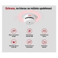 X-Sense XS01 Samostatný detektour kouře s vestavěnou 10letou baterií