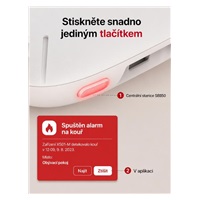 X-Sense FS61 (6+1) Sada 6 bezdrátových detektorů kouře XS01-M s centrální jednotkou SB550