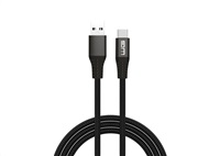 WG - Datový kabel Type-C na USB-A, 2 metry, 3 A, černá