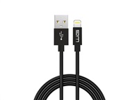 WG - Datový kabel Lightning na USB-A, 1 metr, černá