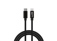 WG - Datový kabel Lightning na Type-C, 50 cm, černá