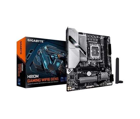 GIGABYTE MB Sc LGA1851 H810M GAMING WIFI6 Gen5, Intel H810, 2xDDR5, WiFi, 1xDP, 1xHDMI, mATX