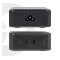 Club3D nabíječka 240W Charging Station GaN, 4xUSB-C, PPS + PD 3.1 Support + Led Display