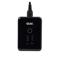 Club3D nabíječka 240W Charging Station GaN, 4xUSB-C, PPS + PD 3.1 Support + Led Display