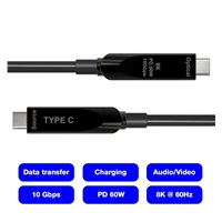 PREMIUMCORD Kabel USB-C GEN2 AOC DP1.4 8K@60Hz a 4K@144Hz 10Gbps, 10m