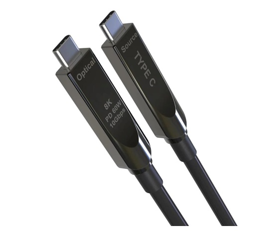 PREMIUMCORD Kabel USB-C GEN2 AOC DP1.4 8K@60Hz a 4K@144Hz 10Gbps, 15m
