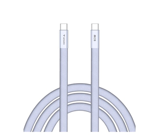 VERBATIM Kabel Sync & Charge SoftTouch USB-C, 60W, 120cm, fialová