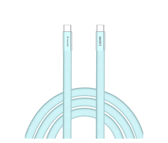 VERBATIM Kabel Sync & Charge SoftTouch USB-C, 100W, 120cm, modrá