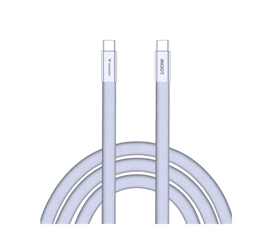 VERBATIM Kabel Sync & Charge SoftTouch USB-C, 100W, 120cm, fialová